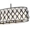 Z-Lite Harden Linear Chandelier, 10-Light, 13 In.W x 43 In.L x 11.75 In.H, Matte Black/White 1948-42L-MB - alternate 8